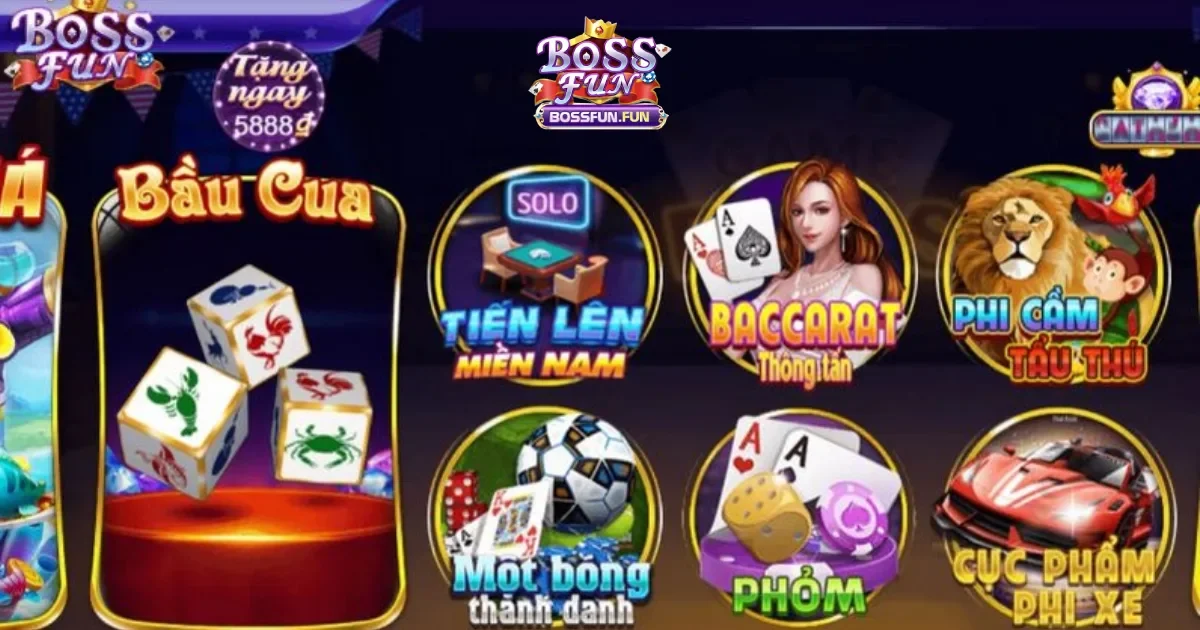C&aacute;c Loại Game B&agrave;i Bossfun Hấp Dẫn Nhất