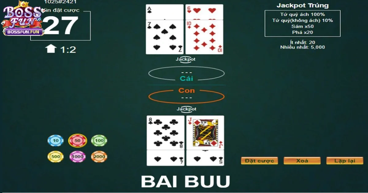 Chiến thuật chơi b&agrave;i Bửu hiệu quả tại Bossfun