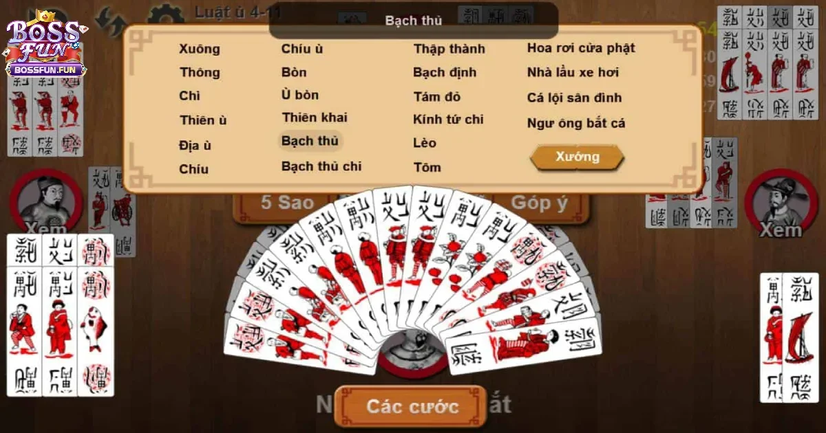 Game b&agrave;i Chắn Bossfun l&agrave; g&igrave;? C&aacute;ch chơi cho người mới