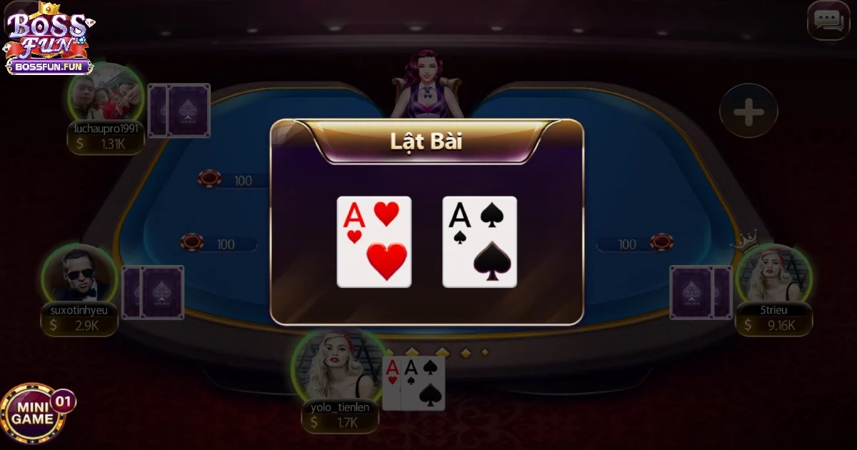 Chiến thuật chơi X&igrave; tố tại Bossfun để tăng cơ hội chiến thắng