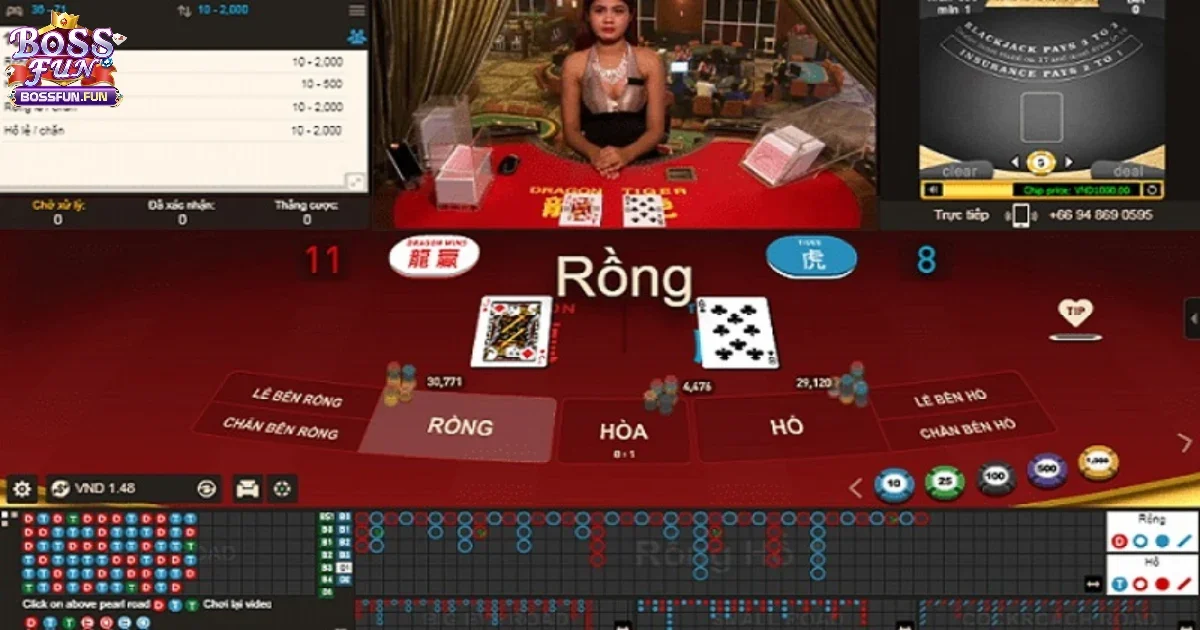 Lợi &iacute;ch của việc chơi Rồng Hổ tại Bossfun
