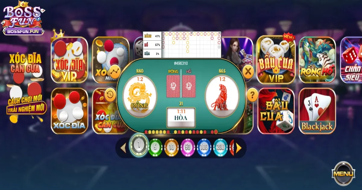 L&agrave;m thế n&agrave;o để chơi Rồng Hổ hiệu quả tại Bossfun?