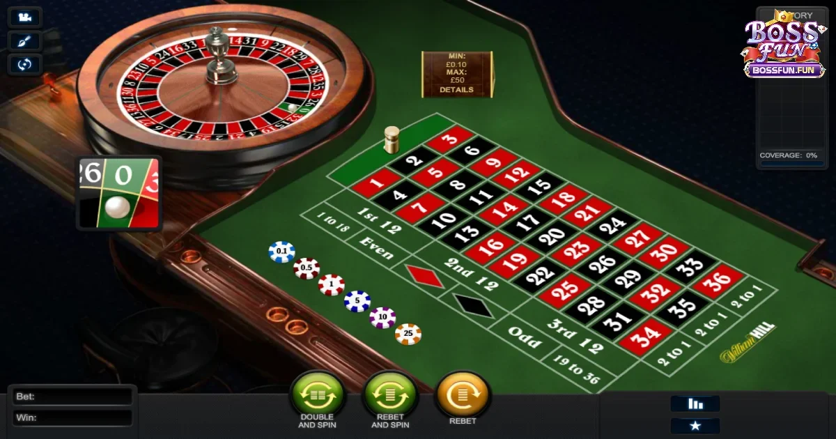 Game Roulette Bossfun: C&aacute;ch chơi v&agrave; c&aacute;c loại cược